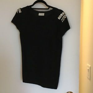 Zara top with embellished sleeves